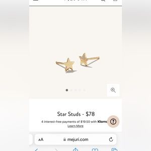 COPY - Mejuri Star studded earrings 14k Yellow gold